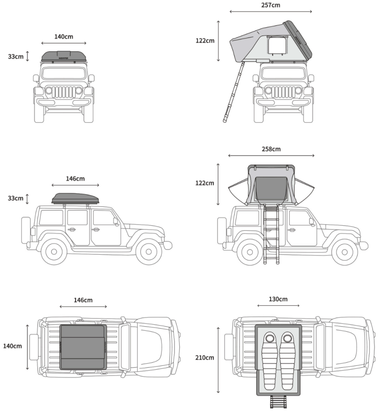 Rozmer SkyCamp Mini